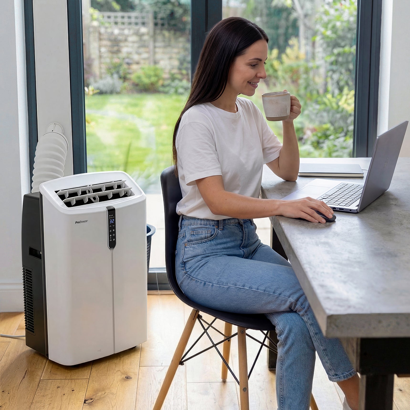 omnicool™ climatiseur portable 3 en 1 ultra silencieux de 12 000 btu avec fonction de déshumidification – application wifi intelligente omnicool™ climatiseur portable 3 en 1 ultra silencieux de 12 000 btu avec fonction de déshumidification – application wifi intelligente
