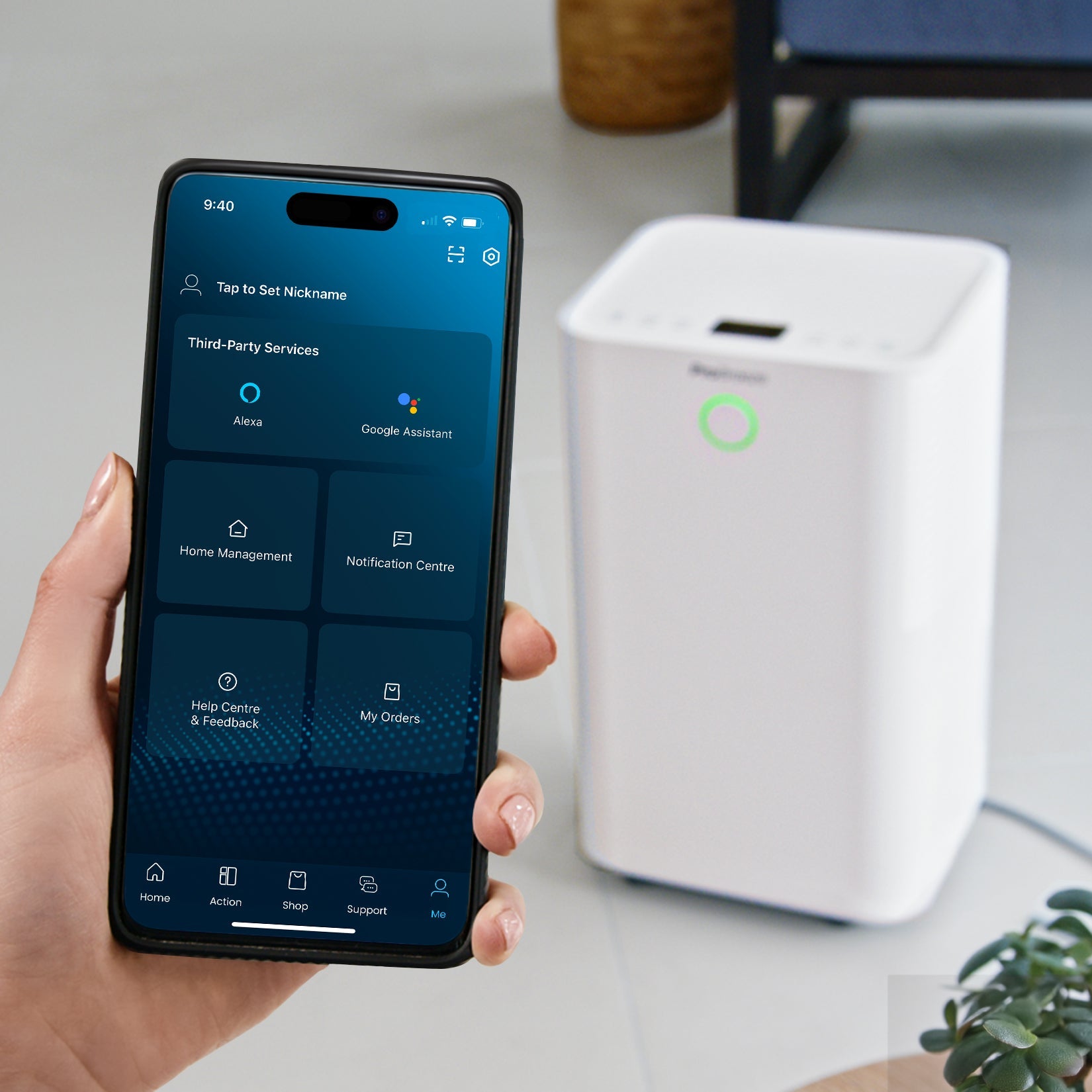 omnidry déshumidificateur silencieux basse consommation 12 l avec contrôle par application intelligente omnidry déshumidificateur silencieux basse consommation 12 l avec contrôle par application intelligente