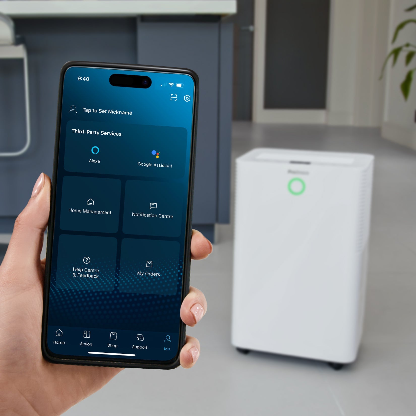 omnidry déshumidificateur silencieux basse consommation 20 l avec mode séchage du linge et contrôle par application intelligente omnidry déshumidificateur silencieux basse consommation 20 l avec mode séchage du linge et contrôle par application intelligente